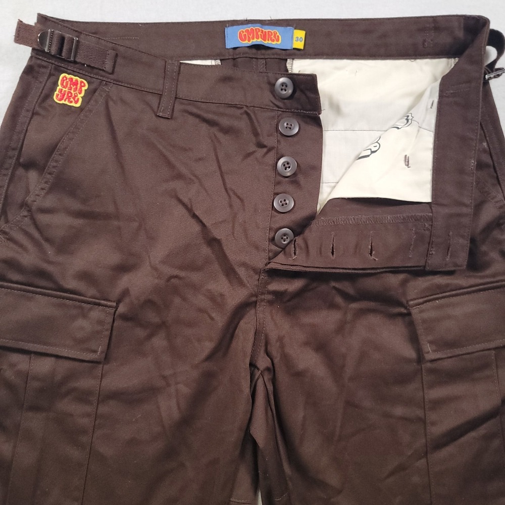 Empyre Cargo Pants Mens 30 Brown Utility Baggy Belted NWOT Streetwear